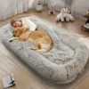 主图1 Skandiquip 71x43x10 Human Dog Bed, Orthopedic Washable Non-Slip Lounger for Adults and Large Dogs, Black