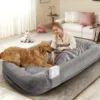 主图2 Skandiquip 71x43x10 Human Dog Bed, Orthopedic Washable Non-Slip Lounger for Adults and Large Dogs, Black