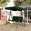 主图3 Skandiquip Outdoor Patio Swing Chair with Adjustable Canopy, Heavy Duty Swing Glider with Stable Stand, Suitable for Deck, Lawn, Backyard, Porch