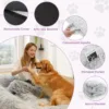 细节1 Skandiquip 71x43x10 Human Dog Bed, Orthopedic Washable Non-Slip Lounger for Adults and Large Dogs, Black