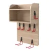 Skandiquip Home Gym Organizer, Yoga Mat Storage Rack, Wall Mounted Peloton Accessories Shelf, Large Capacity for Shoes, Yoga Mats, Clothes, Towels, Gym Equipment
