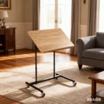 Rolling Jigsaw Puzzle Table with Wheels, Adjustable Height, Pneumatic Tilt, Extra Large for 1500 Pieces, Portable Puzzle Cart,