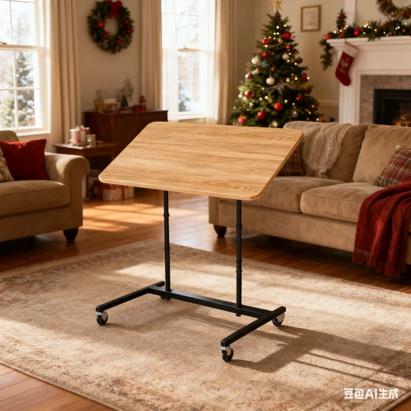 Rolling Jigsaw Puzzle Table with Wheels, Adjustable Height, Pneumatic Tilt, Extra Large for 1500 Pieces, Portable Puzzle Cart,