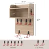 Skandiquip Home Gym Organizer, Yoga Mat Storage Rack, Wall Mounted Peloton Accessories Shelf, Large Capacity for Shoes, Yoga Mats, Clothes, Towels, Gym Equipment