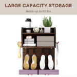 Home Gym Organizer, Yoga Mat Storage Rack, Wall Mounted Peloton Accessories Shelf, Large Capacity for Shoes, Yoga Mats, Clothes, Towels, Gym Equipment