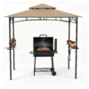 Skandiquip 8' x 5' Outdoor Grill Gazebo, Heavy Duty Double Tier Vented BBQ Canopy, Waterproof Sunproof Patio Barbecue Shelter for Backyard, Garden, Lawn & Outside Use