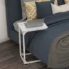 Skandiquip 24" Shaped End Table, Side Table for Sofa Couch Bed, Metal Frame Ideal for Living Room Bedroom